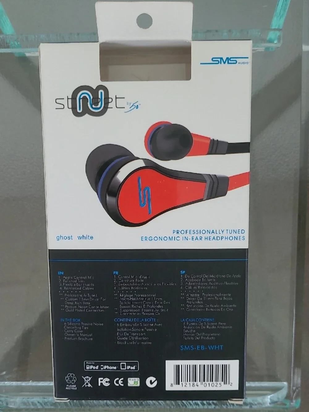 SMS AUDIO Street by 50 In-Ear Wired Earphones - Red/ Black